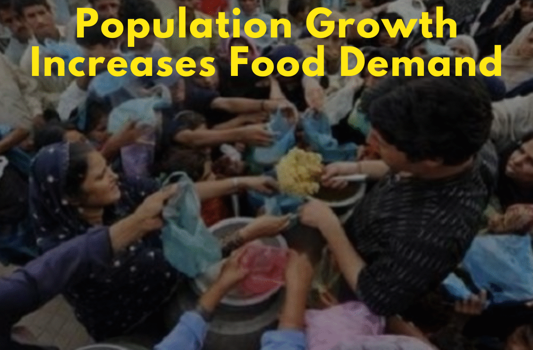 Population Growth Increases Food Demand