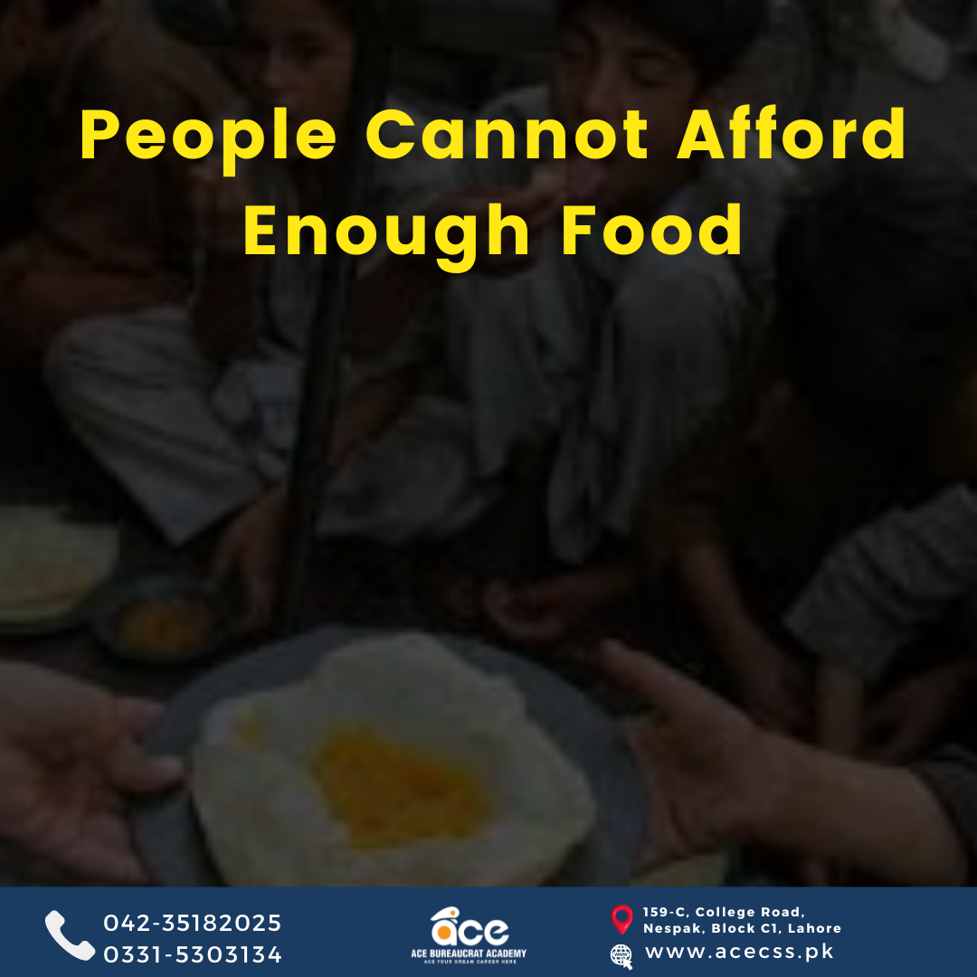 People Cannot Afford Enough Food